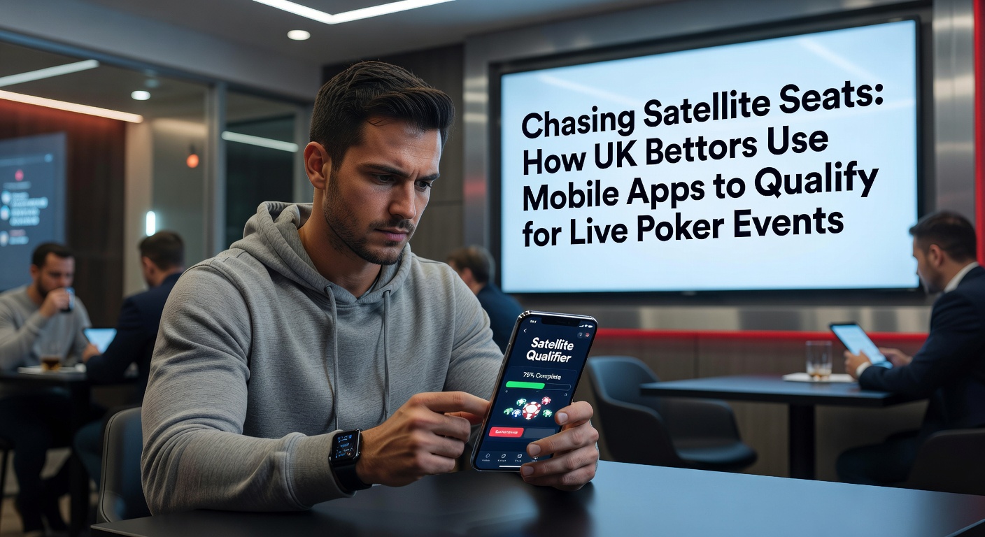 UK poker player using mobile app to enter satellite tournament for live event seat