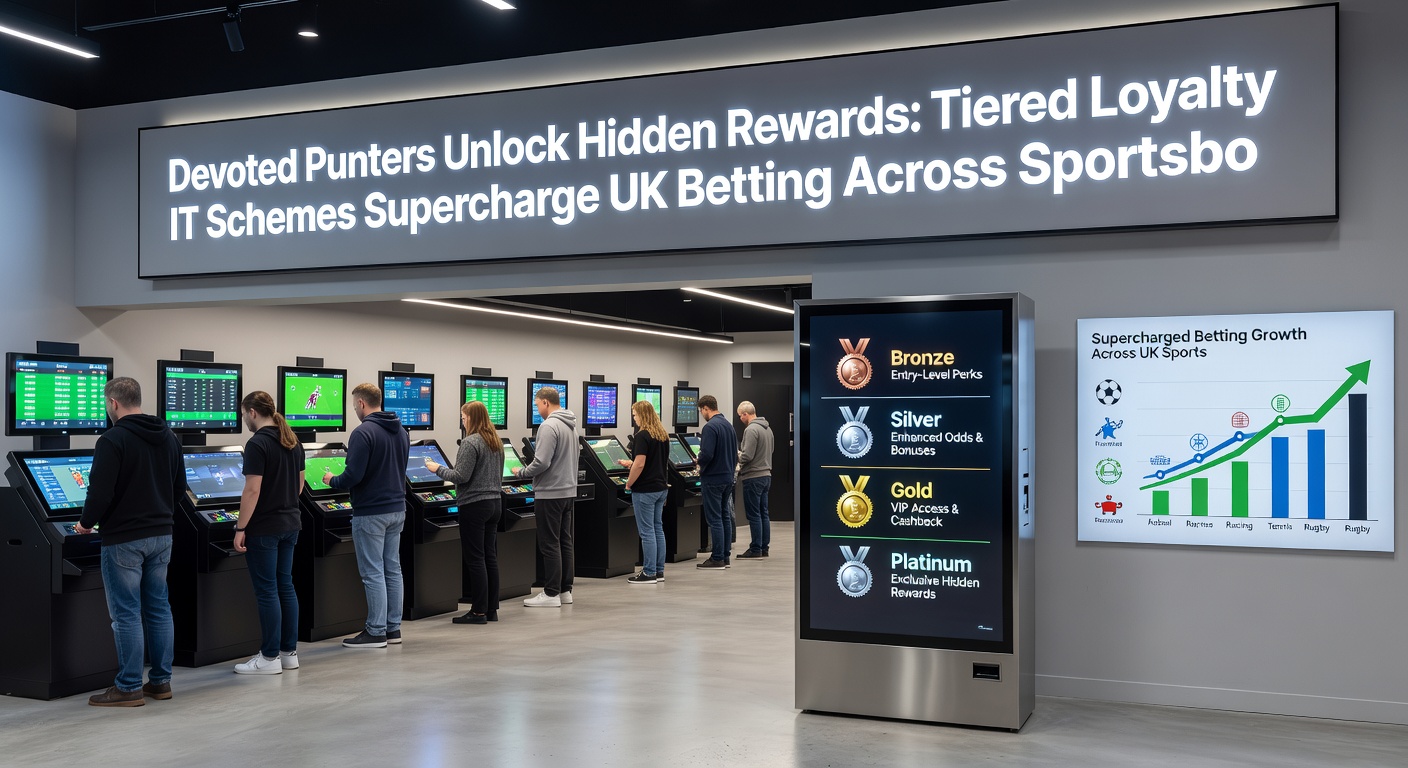 Screenshot of a tiered loyalty dashboard showing gold status with perks like cashback and exclusive bonuses on a casino app