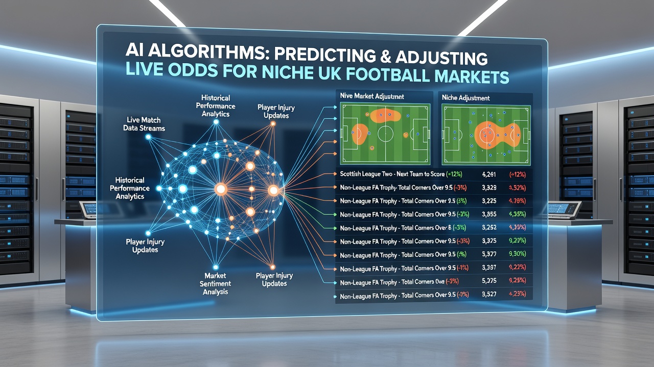 AI algorithms analyzing live football data streams on digital betting platforms