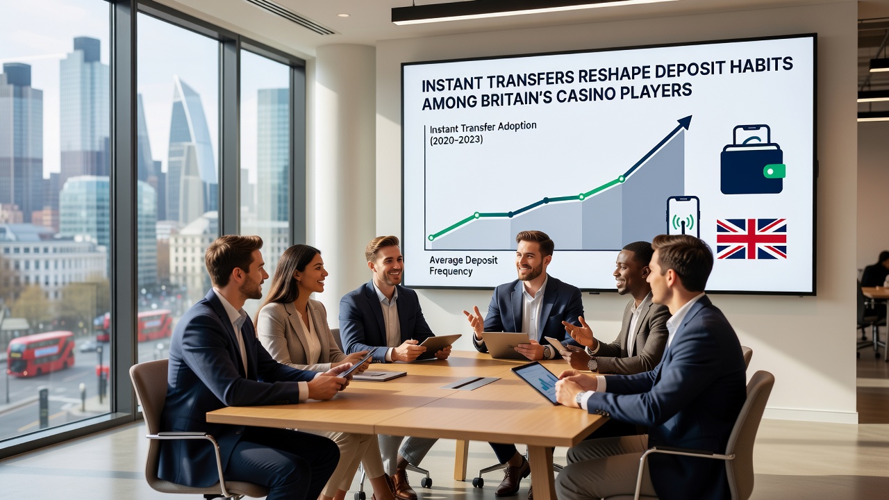 Mobile screen showing instant transfer confirmation screen on a UK casino app interface