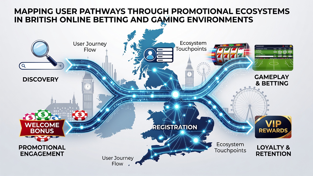 Diagram showing user pathways through welcome bonuses, free bets, and loyalty rewards in UK betting apps