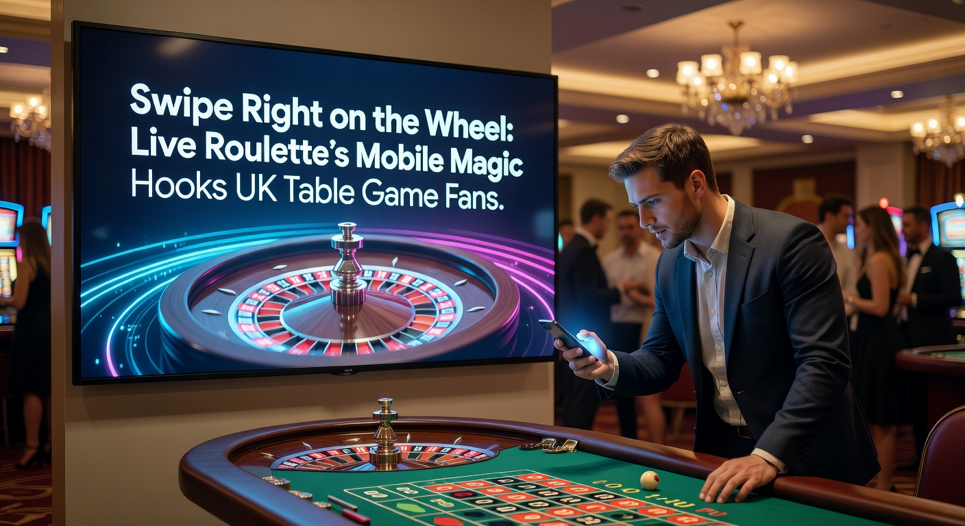 Close-up of a live roulette dealer on a mobile app, with chat features and player bets visible, capturing the interactive thrill