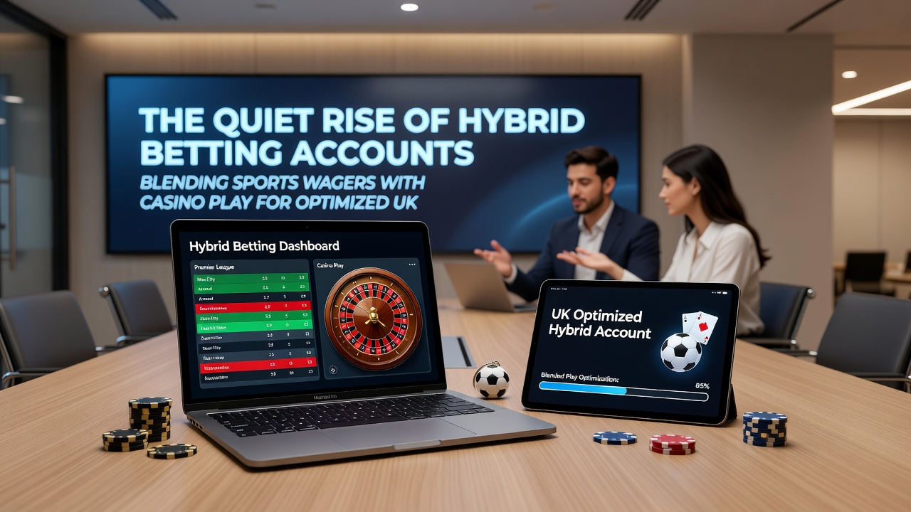 Close-up view of a hybrid betting dashboard displaying real-time sports markets next to casino game thumbnails