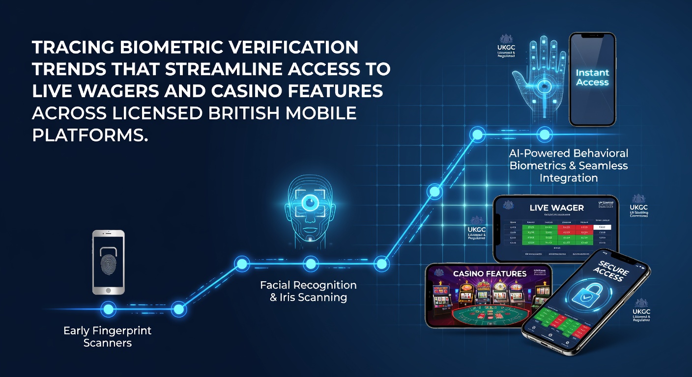 Biometric verification interface on a British mobile betting app showing fingerprint and facial scan options