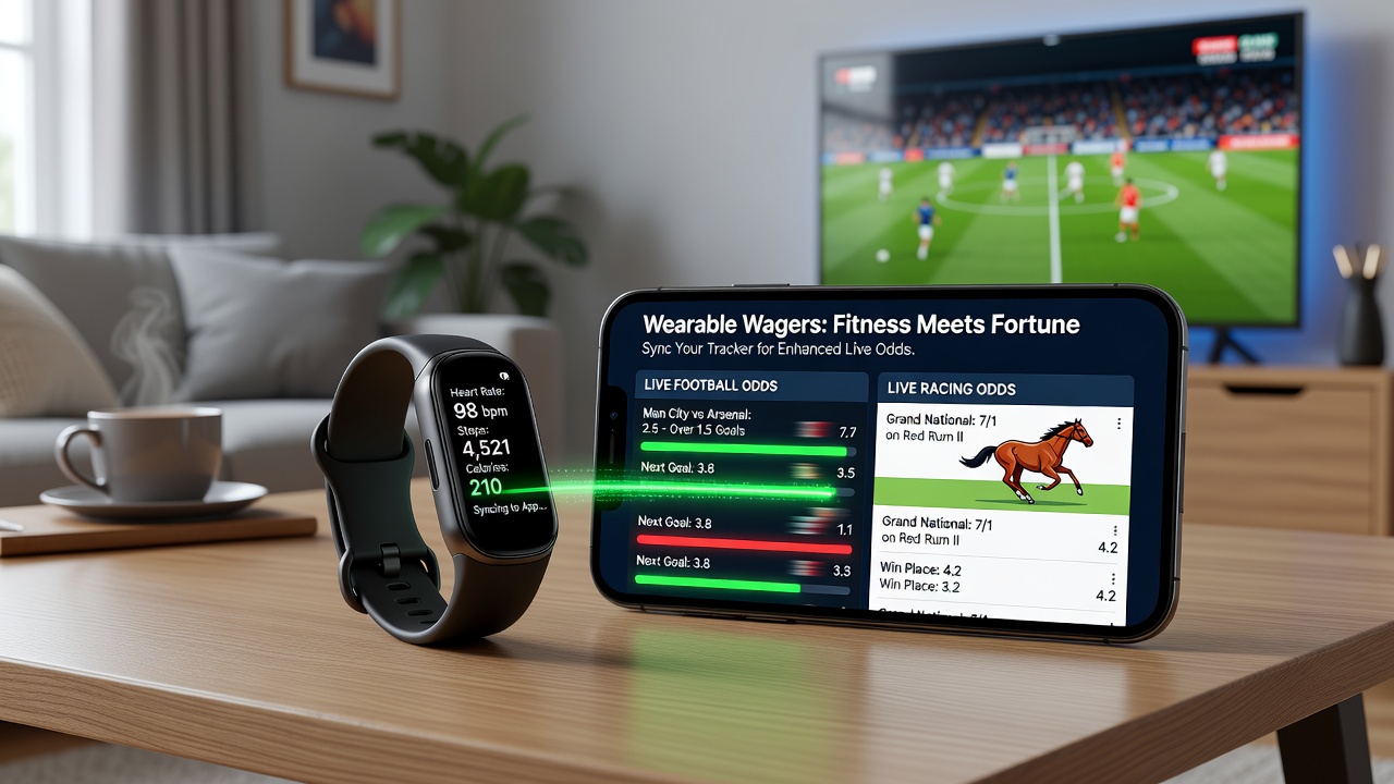 Jockey fitness data displayed alongside live racing odds on a smartphone screen